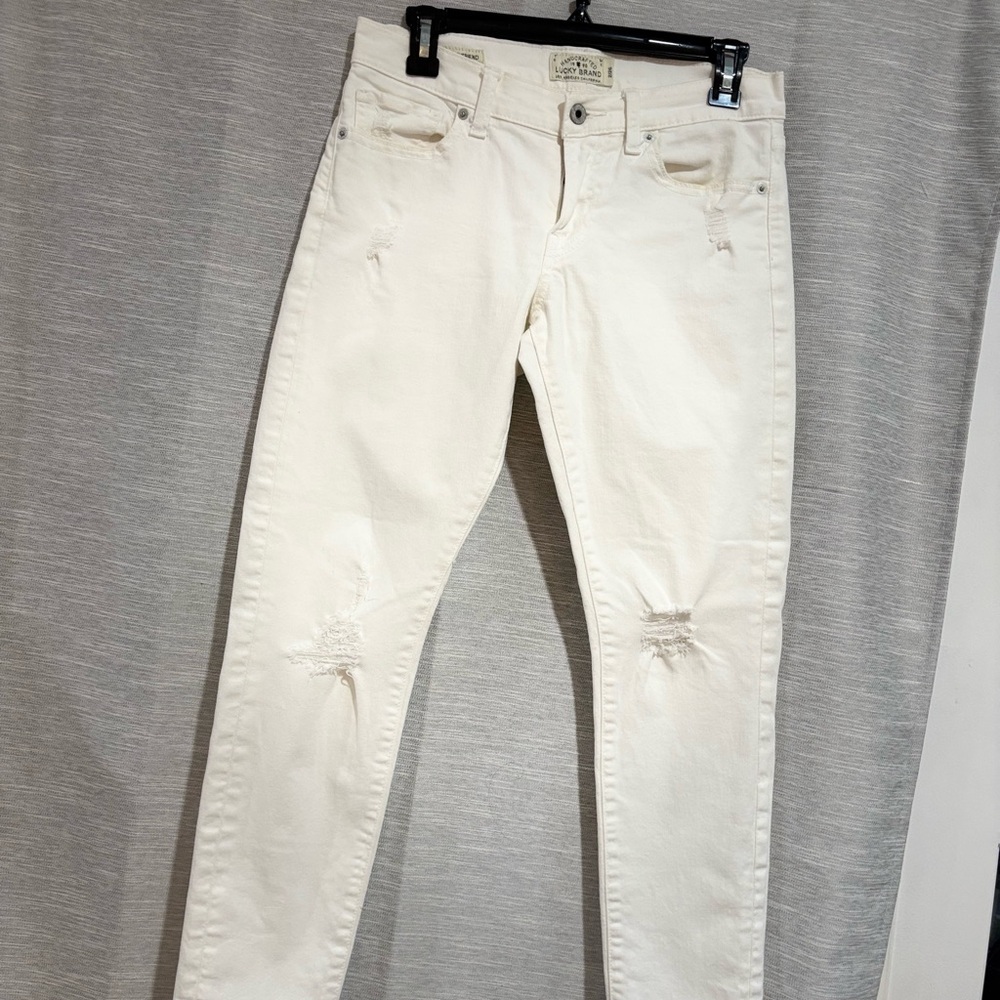 Lucky Brand Men's Skinny Jeans in Off-White
